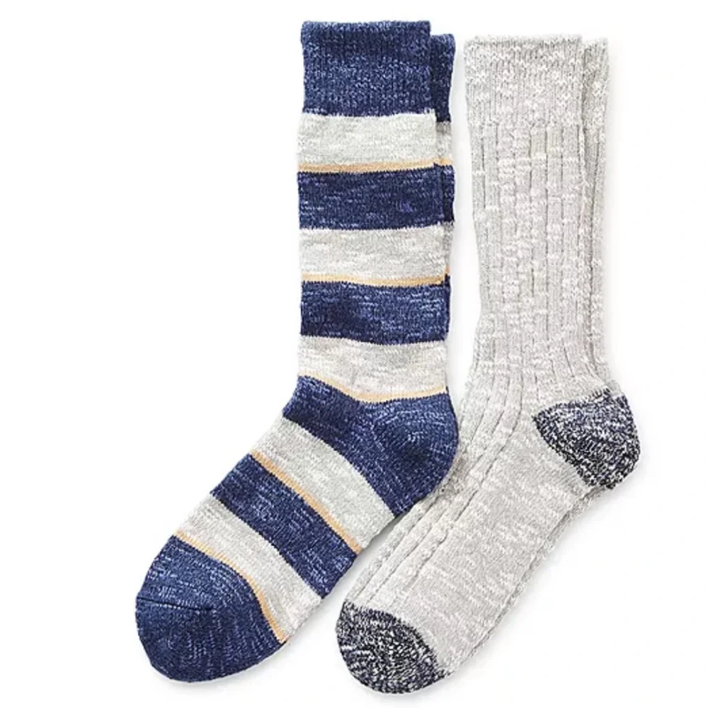 St. John’s Bay Men’s Super Soft Boot Socks 2 Pack